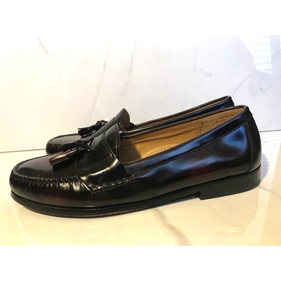 Cole Haan Mens Pinch Tassel Leather Loafers 12 Burgundy main image 11